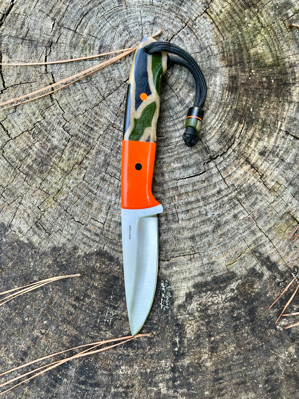 Orange/Camo Fixed Blade
