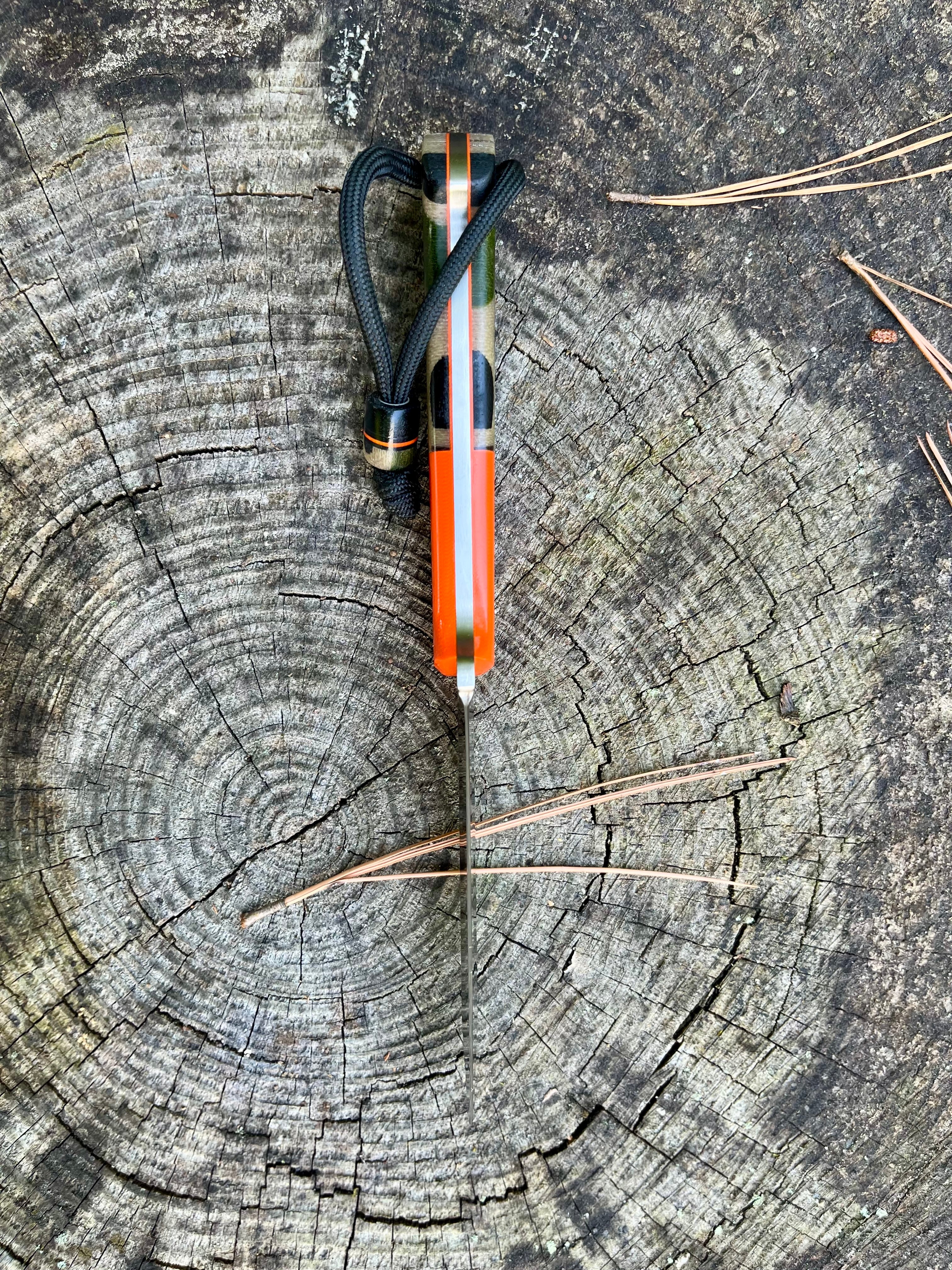 Orange/Camo Fixed Blade