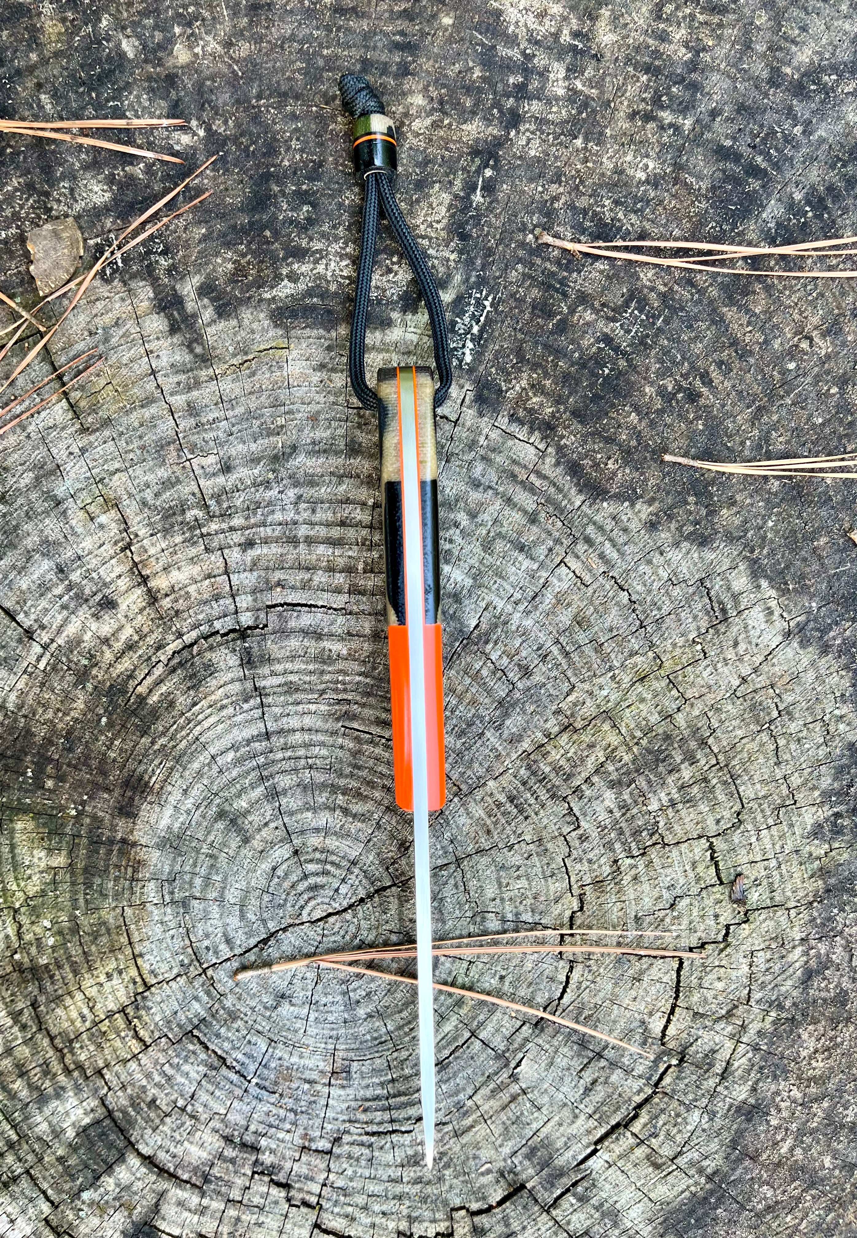 Orange/Camo Fixed Blade